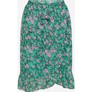 Noella Melody Wrap Skirt Green w. Lilac Flower