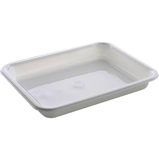 Bakke 1 rums hovedret standard, 22,7x17,8x3cm, 890 ml, hvid, CPET