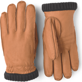 Hestra Deerskin Primaloft Rib 11 DARK BROWN