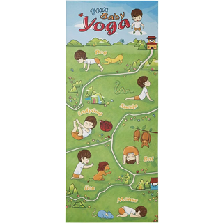Yogamåtte til børn - 145 x 61 cm, 1 stk