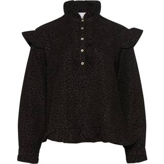 Noella Reno Ruby Ruffle Blouse Black