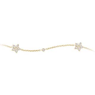 OLE LYNGGAARD COPENHAGEN Shooting Stars 18 kt guld armbånd med 5 stjerner - 18 cm