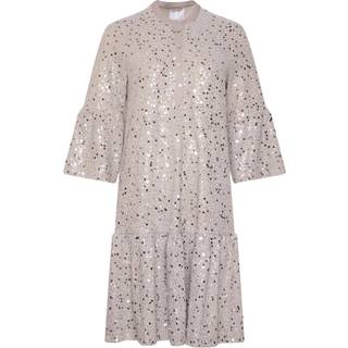Noella Verona Short Dress Grey w/ Silver