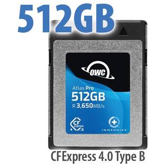 OWC CFEXPRESS B ATLAS PRO 512GB R3650/W3000