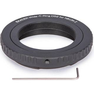 Baader Wide T-Ring Nikon Z with D52i on T-2 and S52 for Nikon Z bayonet
