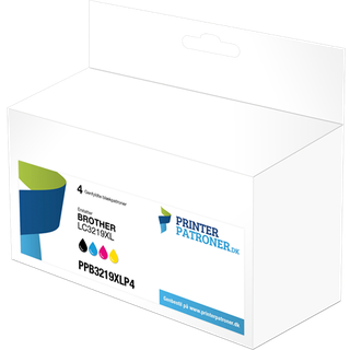 4-Pak B/C/M/Y blækpatron - Brother 3219XL - 1x2.940+3x1.600 sider - Uoriginal