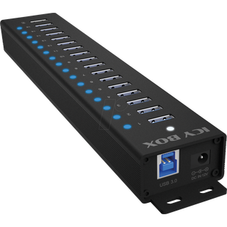 ICY BOX IB-HUB1717-U3 USB hub - 17 ports - Sort