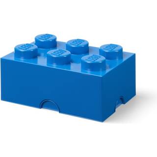 Room Copenhagen Lego® Brick Opbevaringskasse 6 Knopper - Småopbevaring børn Plast Blå - 40000801