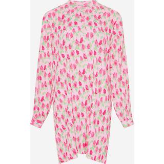Noella Mae Short Dress Fuchsia Flower