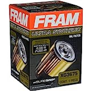 Fram ultra syntetisk biludskiftning af oliefilter designet til syntetiske olie?ndringer, der varer op til 20 km xg3675 med SureGrip (pakke p? 1)