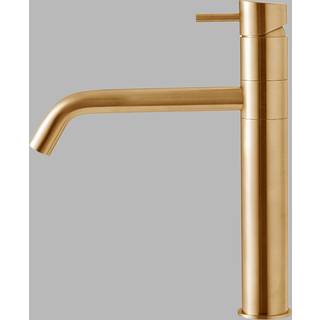 QTOO d line Circle Køkkenarmatur PVD svingtud Ø22 200mm, børstet kobber