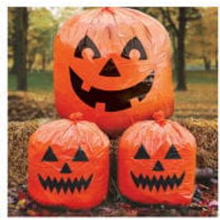 Halloween Laubsäcke mit Kürbismotiv 3 St.