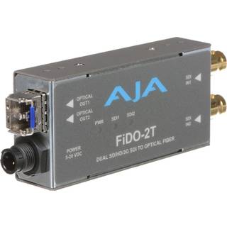 AJA FiDO-2T - Dual-channel 3G-SDI to Fiber receiver Single-mode LC connectors