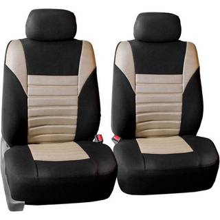 FH Group Car Seat Covers Front Set Premium 3D Air Mesh - Low Back Car S?der med aftagelig nakkest?tte Universal Fit Airbag Kompatibelt s?det til