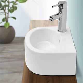 Keramisk vask til håndvask 335 x 255 mm