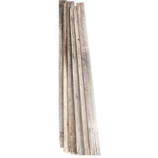Barnwoodusa Rustic Farmhouse Reclaimed Bundle | 12 tommer planke v?gpaneler ombygning | DIY repurposed dekoration Shiplap Natural Weathered Gray