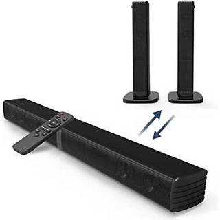 Geoyeao Sound Bar Bass -h?jttalere til Smart TV med dobbelt subwoofer 3D Surround Sound System 32 tommer 2,2ch hjemmebiograf Audio Soundbar HDMI
