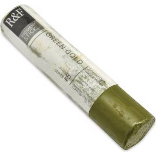 R&F Håndlavede maling - Professionel oliepigment Stick Green Gold 188 ml