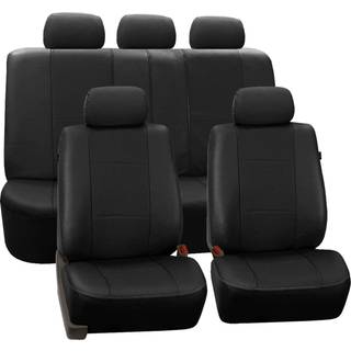 FH Group komplet st imiteret lder bilsdebetrk til lavt bagtil forsdebetrk Airbag-kompatibel Split bnk Bagsde Universal Passer til SUV Sed