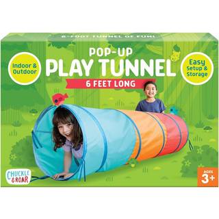 Chuckle & Roar - Pop Up Play Tunnel - Active Play for Toddlers - Preschool Pop Up Tent Companion - Alder 3 and Up - Rainbow Tunnel