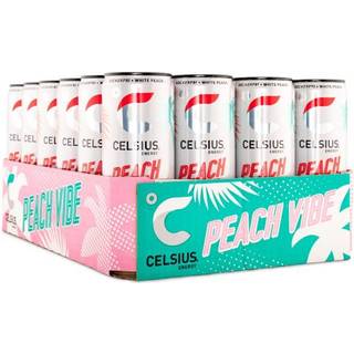 Celsius, Peach Vibe med kulsyre, 24-pak