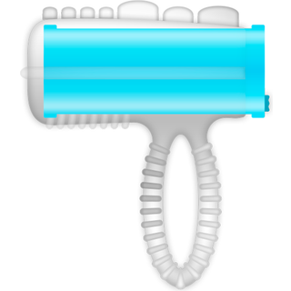 CASUAL RING TONGUE VIBRATING BLÅ