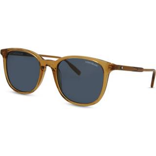 Montblanc Mand MB0006S 004 Occhiali da sole Acetat Gul Blå Firkantet