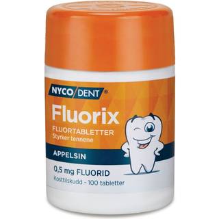 Nycodent Fluorix 0,5 mg Appelsin - 100 tabl.