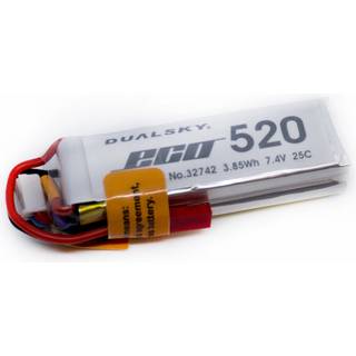 Dualsky 2s   520mAh - 25C - Dualsky XPower ECO-S - JST