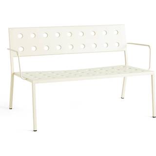 HAY Balcony Lounge Bænk med Armlæn Chalk Beige