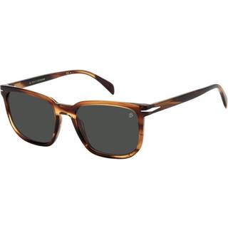 David Beckham DB 1076/S KVI/IR 54 Solbriller Mænd Brun - Striped Brown Tortoise - 54mm