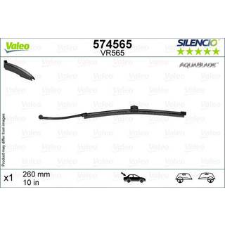VR565 Valeo Silencio Bagrudevisker med indbygget sprinkler, 10 inch / 260mm lang