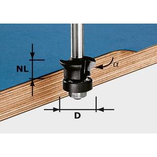 Festool Fas-/kantfræser HW S8 D24/0° +45°