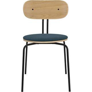 Umage Curious spisebordsstol - Sort stel / Jet Air Blue