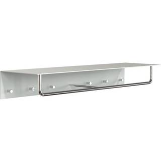 Coat Rack 100 cm - Knagerække, Farve Hvid / Poleret stål