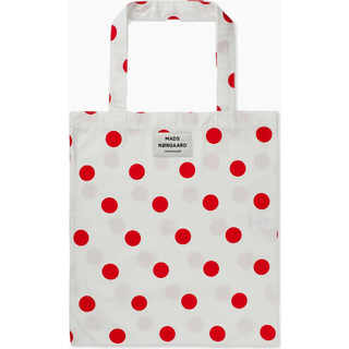 Sacky Atoma Bag - Dot AOP Fiery Red/White Alyssu - Mads Nørgaard - Mønstret One Size