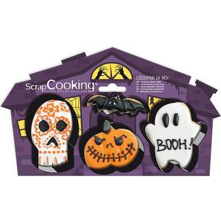 Halloween Udstikkersæt Booh - 4 stk., Scrapcooking