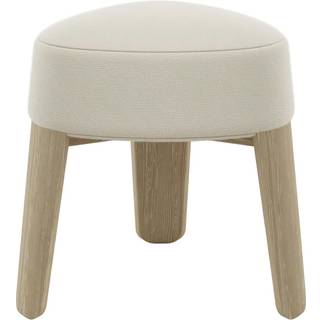 blomus Kuon skammel 45xØ47 cm Boucla beige