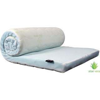 Topmadras 7 zoner - 180x200 cm - Højde på 7 cm - Antibakterielt betræk med aloe vera - Memoryskum top madras til dobbelt seng - By Borg