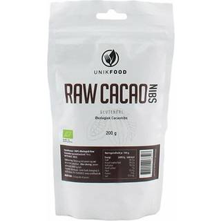 Cacao nibs grofthakkede Økologisk Unik Food - 200 gram