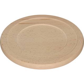 Riess Classic Schwarzemaille Kombi-Servierbrett 24 cm - Buchenholz - Schwarz