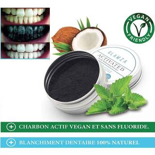 Tandpasta Charcoal Pulver Glamza Carbon Mint 15 gr.