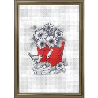 Broderikit Krukke R5794 10 x 15 cm Perfekt til kreative projekter Broderisæt: Krukke R5794 Dimensioner: 10x15 cm Detaljeret mønsterdesign Lærerigt og afslappende hobby.