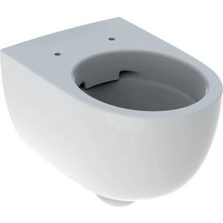 Geberit Renova Comfort væghængt toilet, forhøjet, skjult montering, Rimfree: T=53cm, Hvid / KeraTect