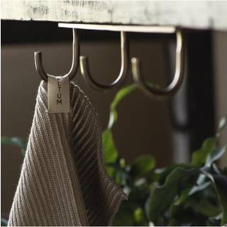 Ib Laursen - Under hylde knagerække - Antik messing