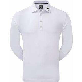 FootJoy Thermolite Herre Poloshirt Langærmet - White - Str. S