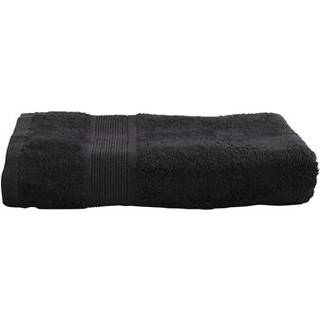 Bambus Håndklæde - 50x100 cm - Sort - Bambus/bomuld - Frotté håndklæde fra Excellent By Borg