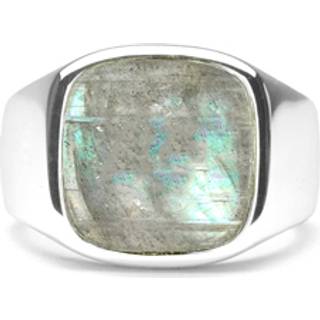 IX Cushion Signet Ring Labradorite Silver
