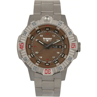 Traser H3 110668 Tactical Braun Titan Herrenuhr 46mm 20ATM