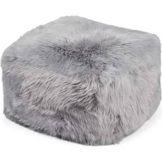 Puf | Lammeskind | Premium | Langhåret | 50x50x32 cm
